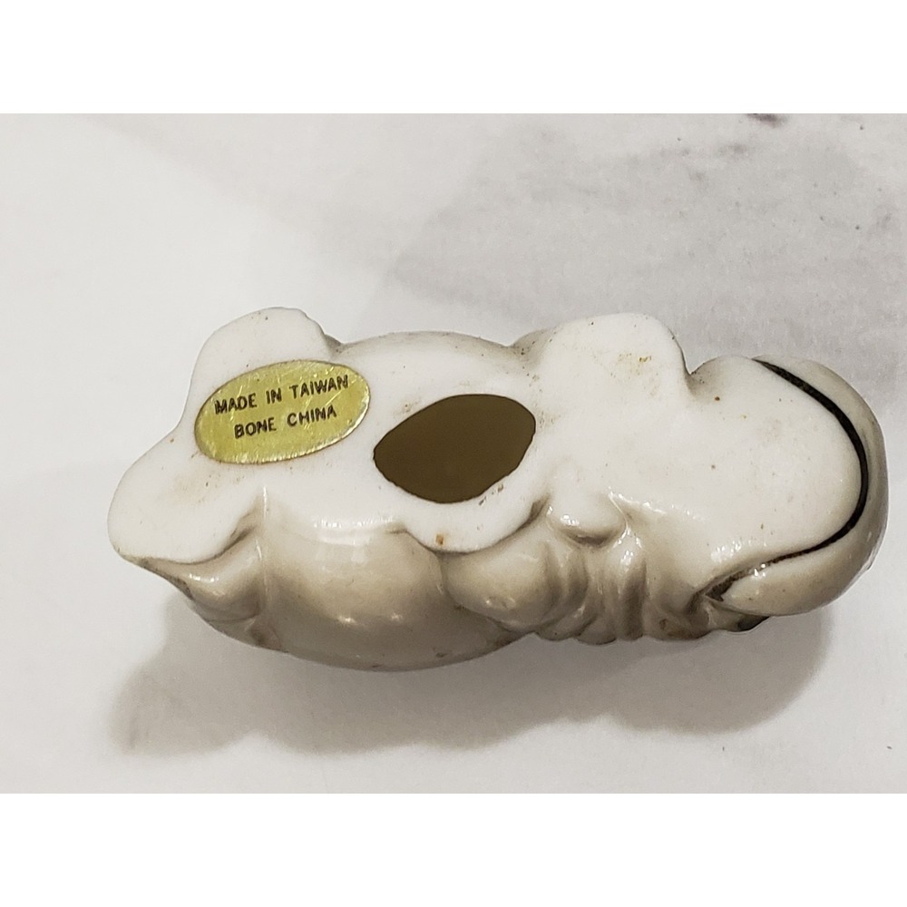 Vintage Miniature Baby Hippo‎ Hippopotamus Ceramic Trinket Mini Decor House - Picture 4 of 5